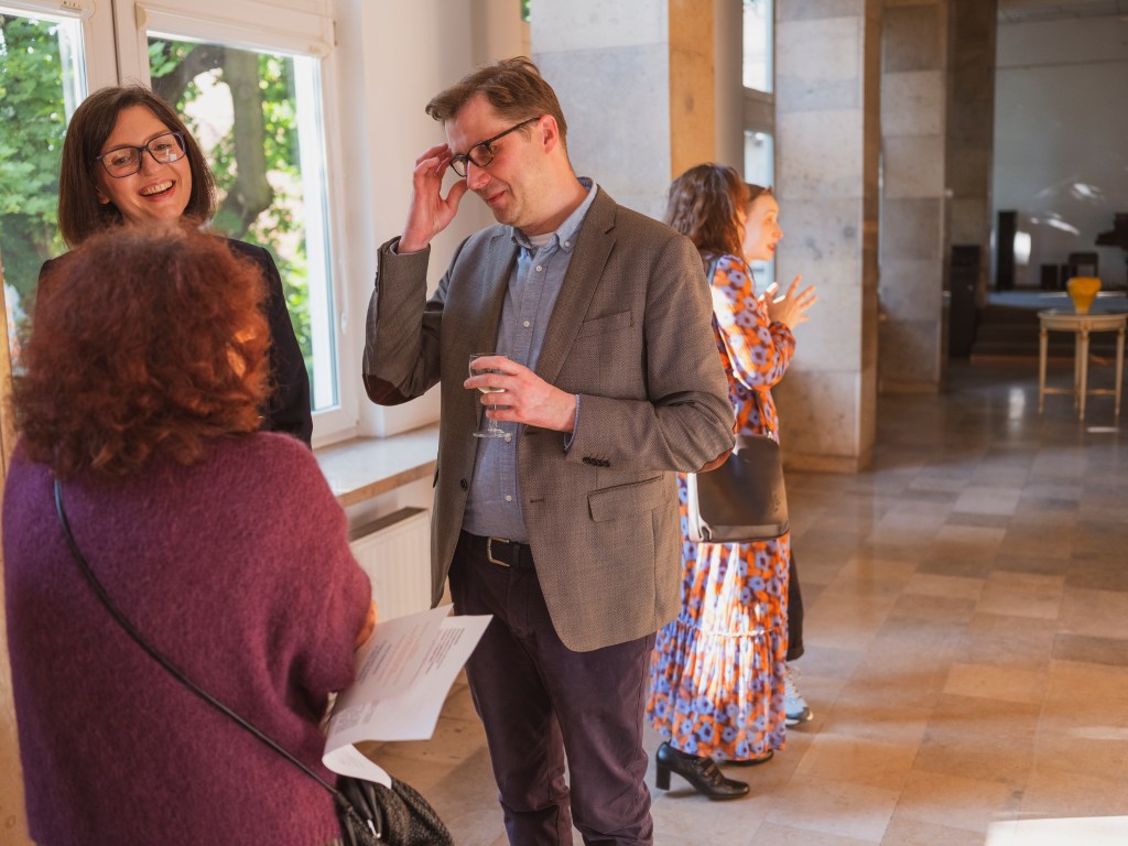 Wernisaż wystawy Alicji Bielawskiej "Powracające punkty w sieci promieni", Muzeum im. Przypkowskich w Jędrzejowie, 14 .06,2025, fot. Leszek Kowalski